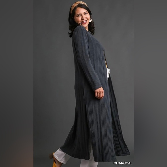 NWT Womens Umgee Open Front Long Body Cardigan small - Picture 3 of 10
